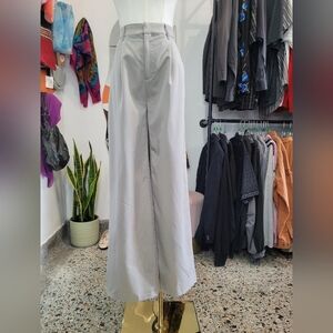 Womance Gray High-Waisted Wide-Leg Pants